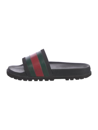 Gucci GG Supreme Rubber Slides