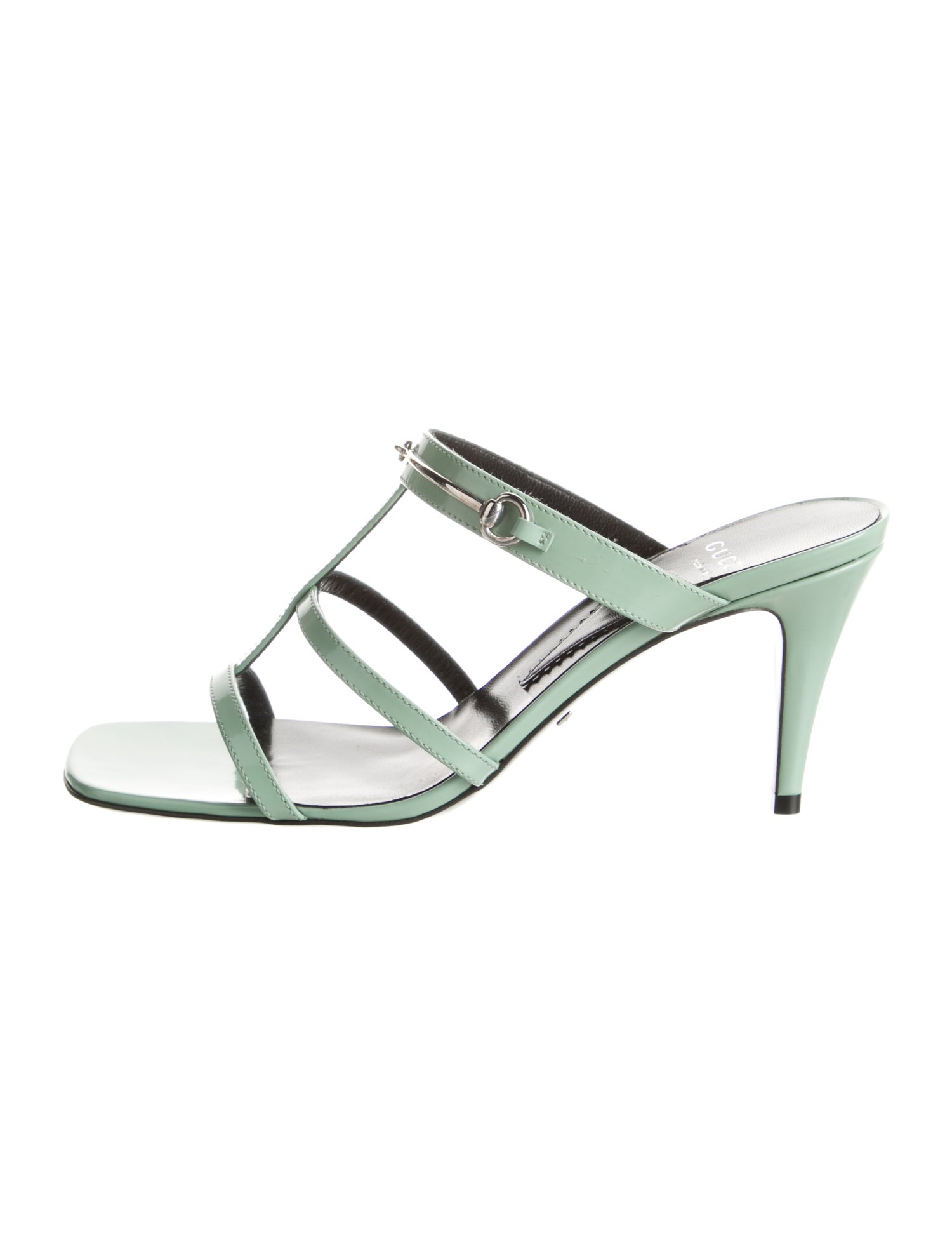 Gucci Horsebit Accent Leather Slides