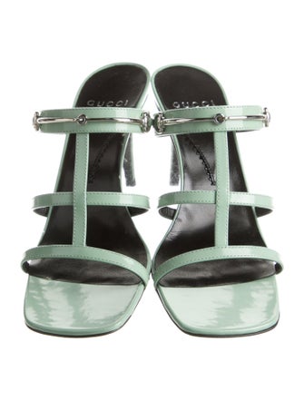 Gucci Horsebit Accent Leather Slides