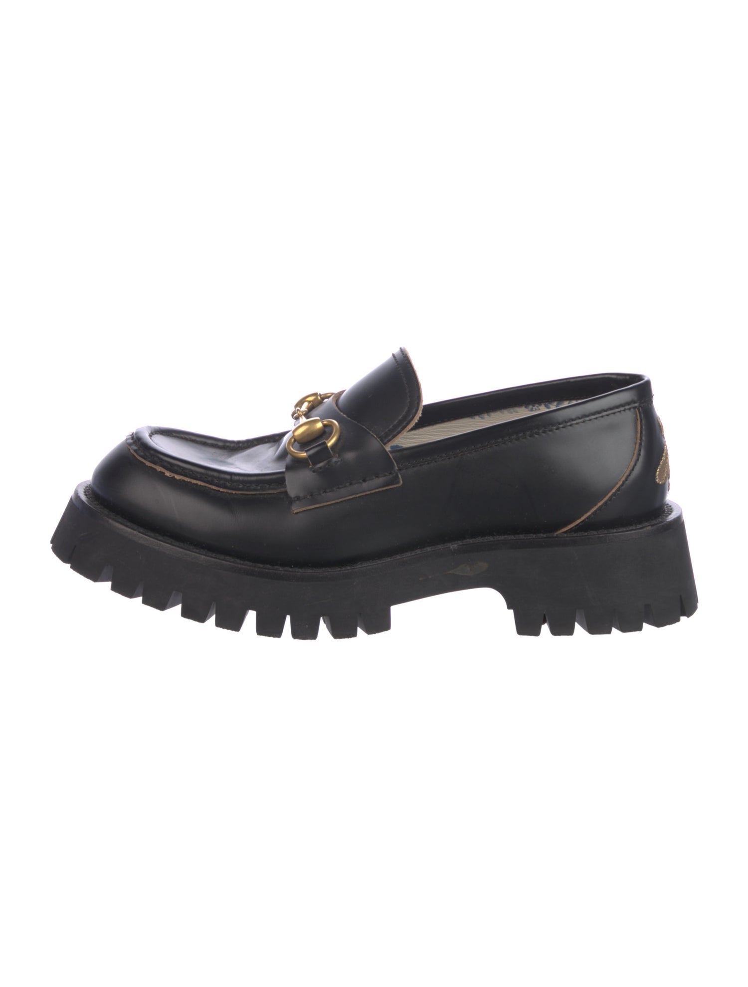 Gucci Horsebit Accent Leather Loafers