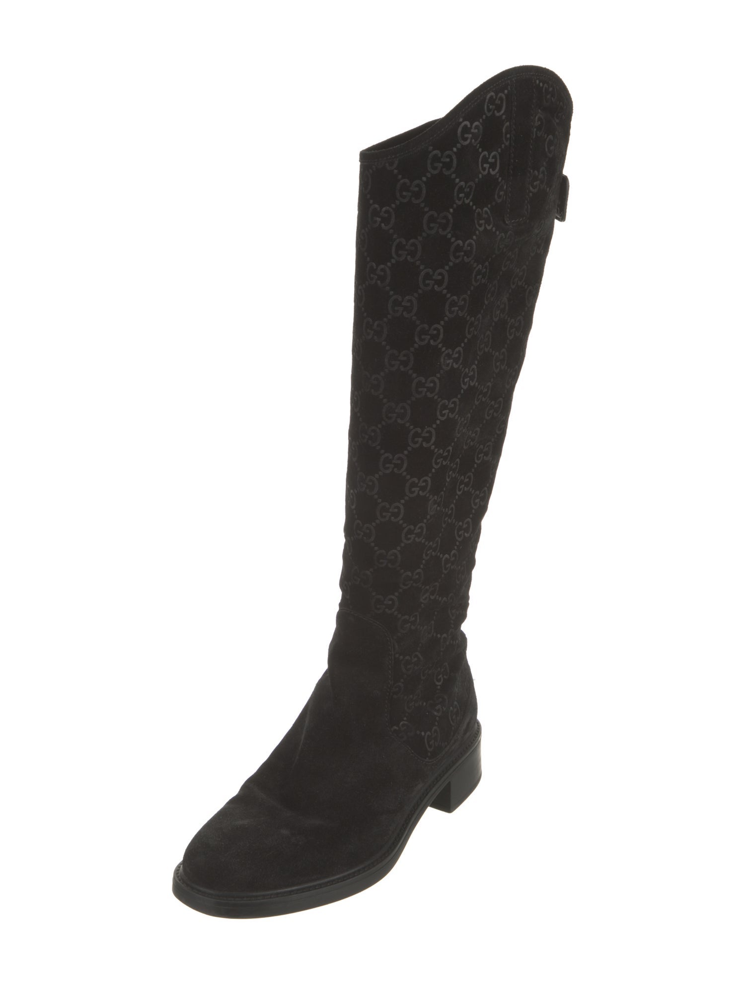 Gucci Suede Riding Boots
