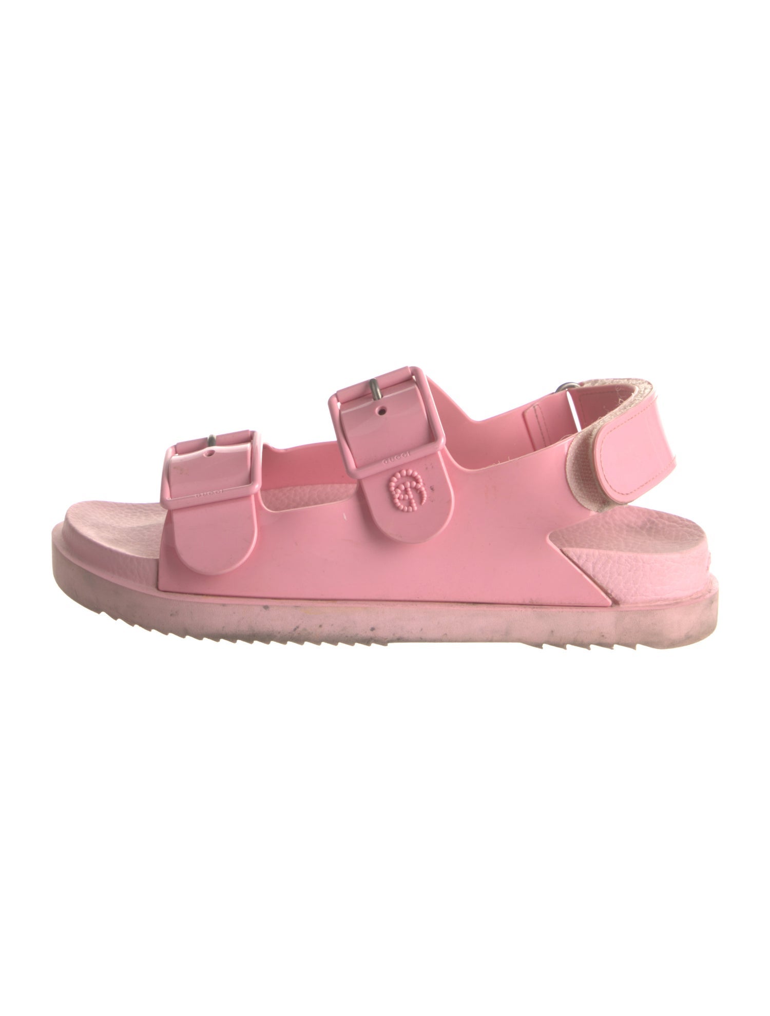 Gucci Wild Rose Rubber Sandals