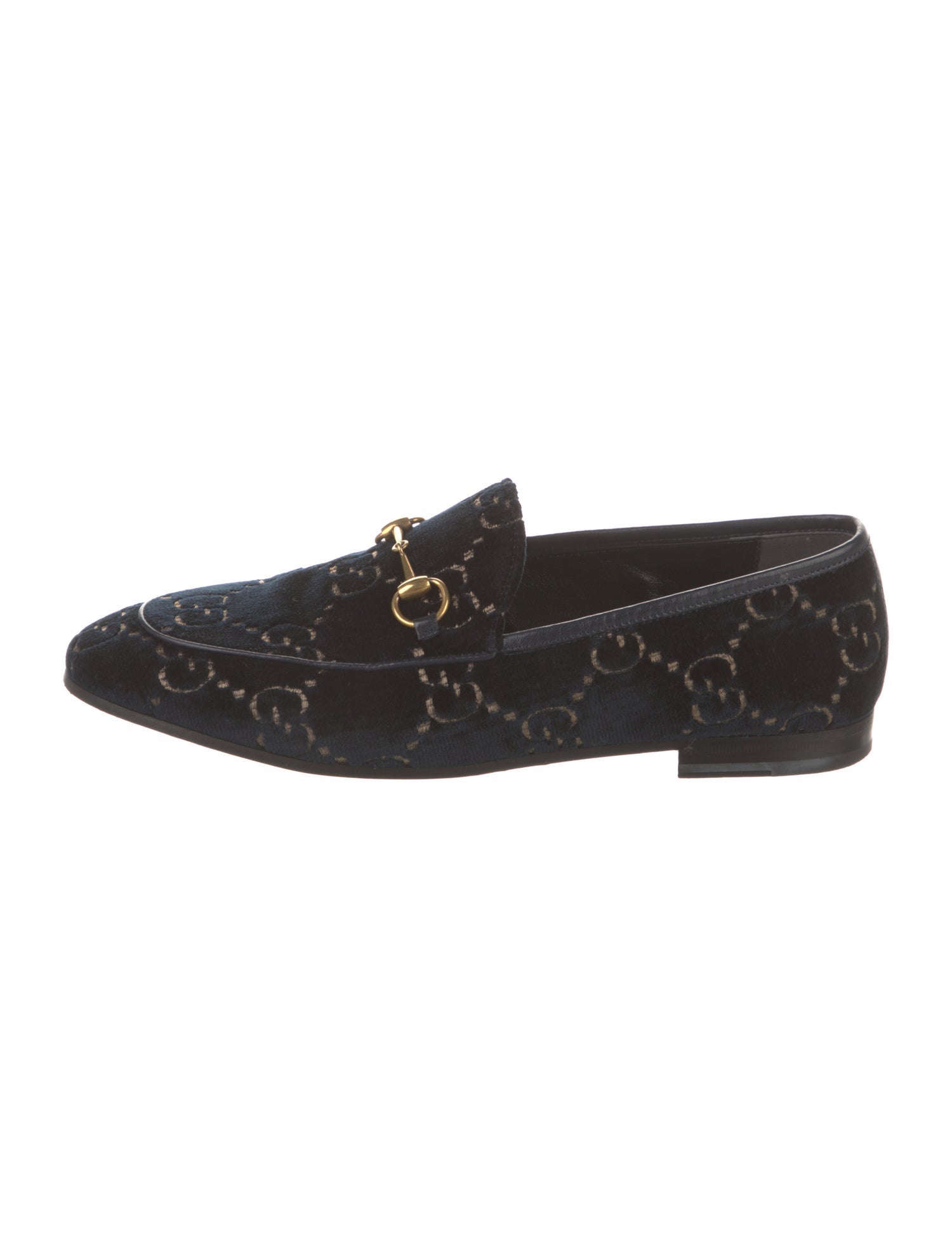 Gucci GG Logo Velvet Loafers