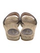 Gucci Double G Logo Leather Espadrilles