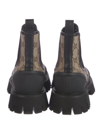 Gucci GG Canvas Canvas Chelsea Boots
