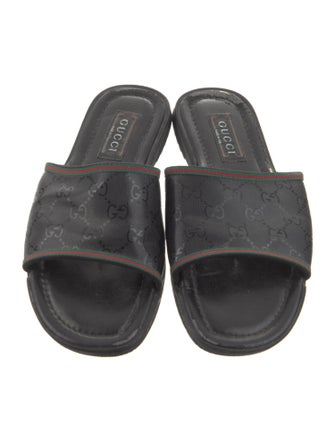 Gucci Leather Printed Slides