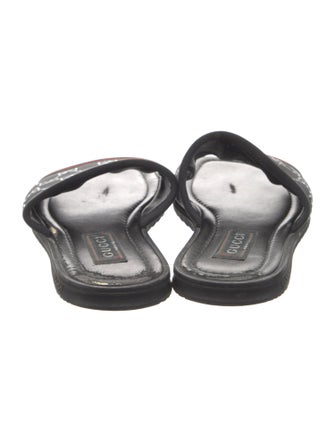 Gucci Leather Printed Slides