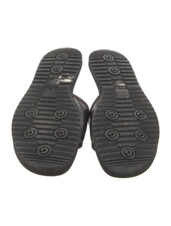 Gucci Leather Printed Slides