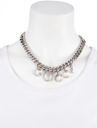 Gucci Script Logo Chain Necklace
