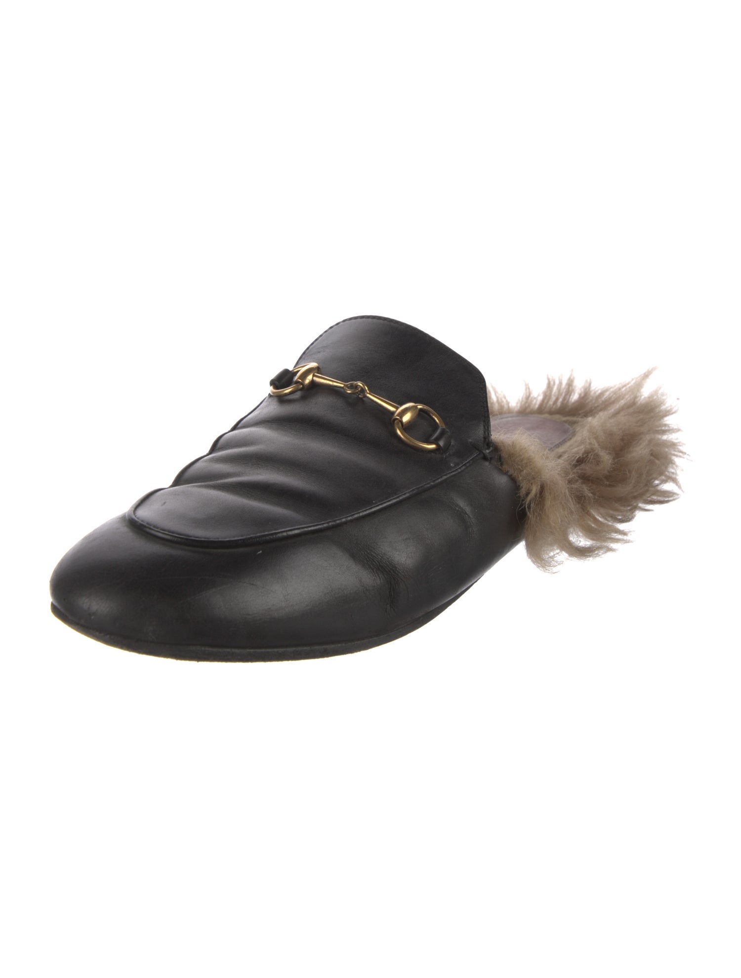 Gucci Horsebit Accent Leather Mules