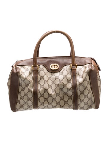 Gucci Handle Bags GG Plus Boston Vintage