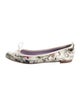 Gucci Flora Print Leather Ballet Flats