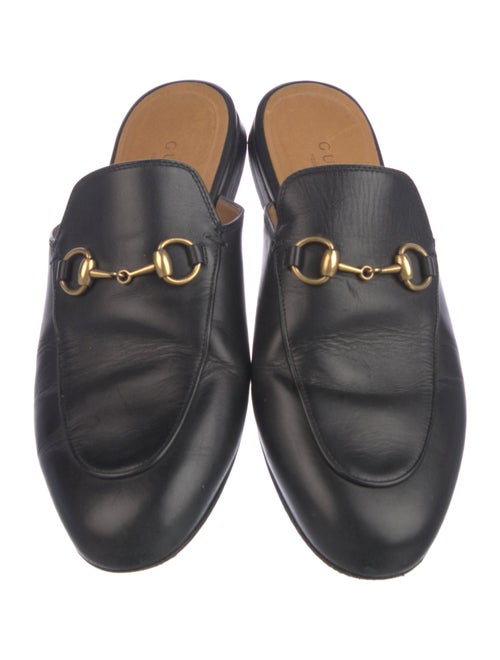 Gucci Horsebit Accent Leather Mules