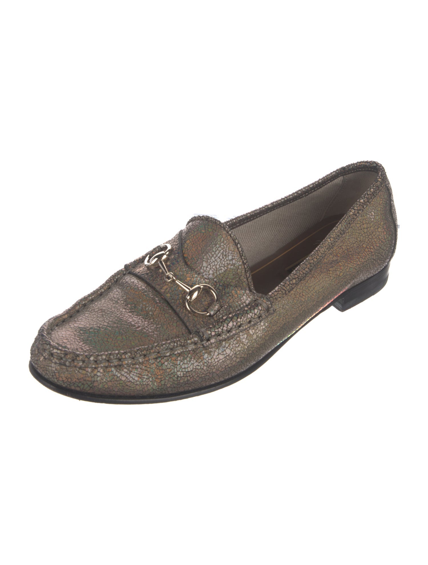 Gucci Horsebit Accent Leather Loafers
