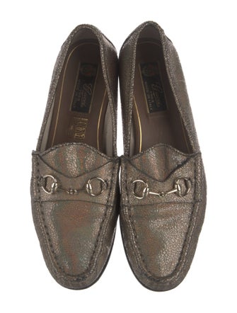 Gucci Horsebit Accent Leather Loafers