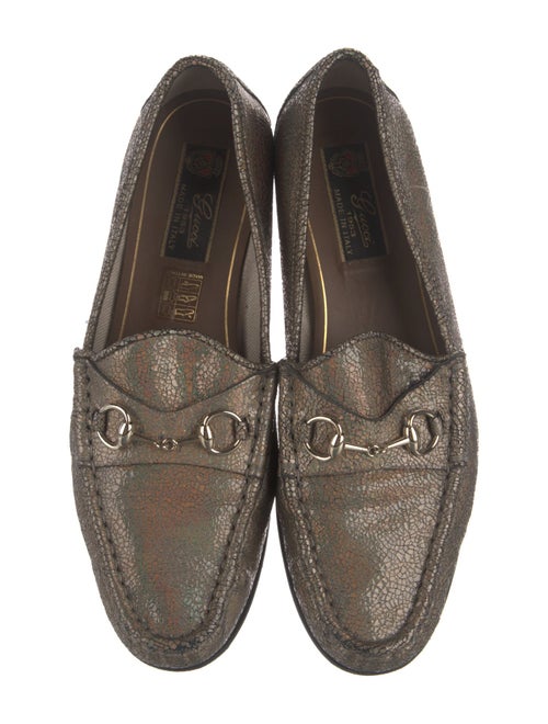 Gucci Horsebit Accent Leather Loafers