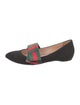 Gucci Web Accent Suede Loafers