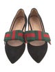 Gucci Web Accent Suede Loafers