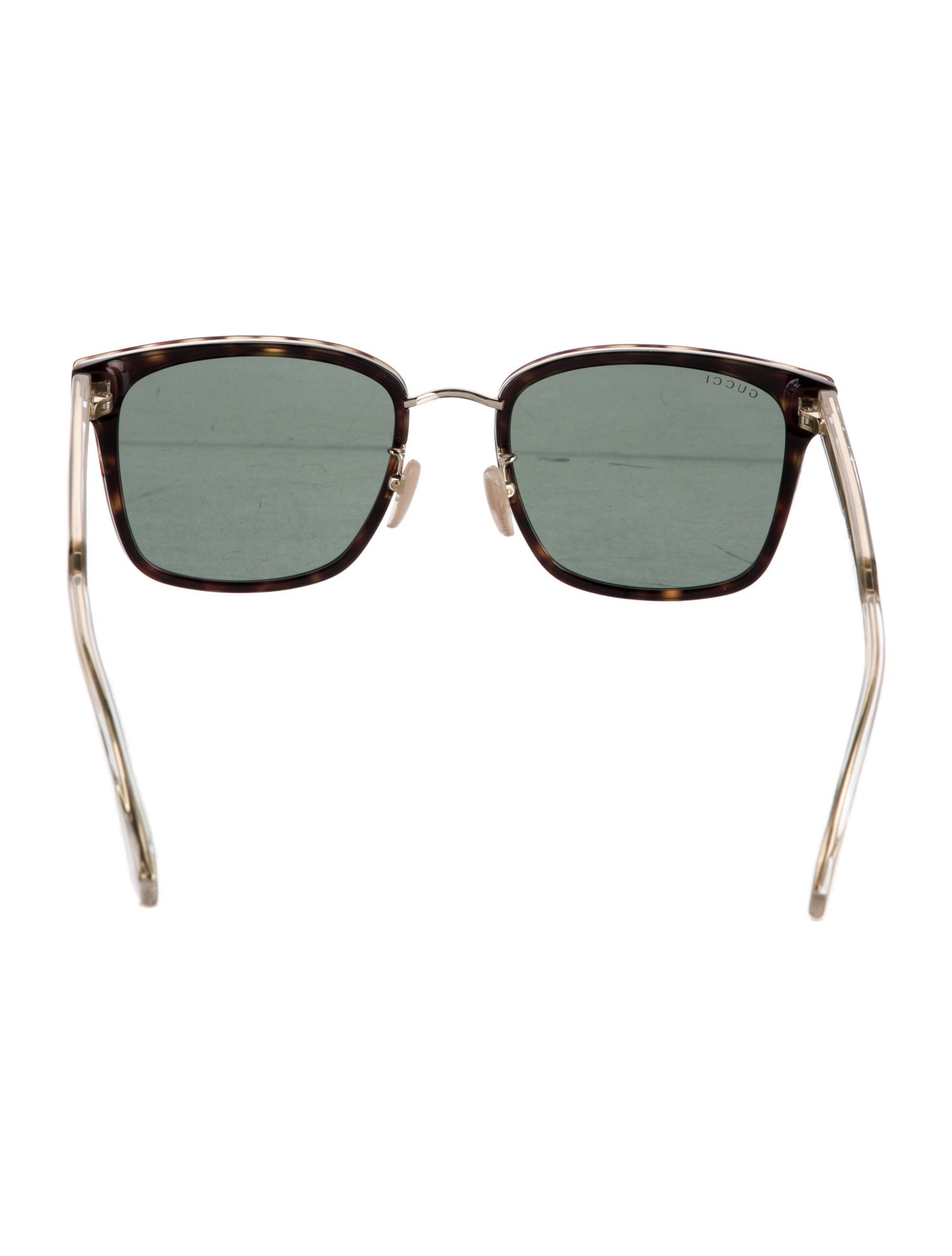 Gucci Sylvie Web Accent Wayfarer Sunglasses