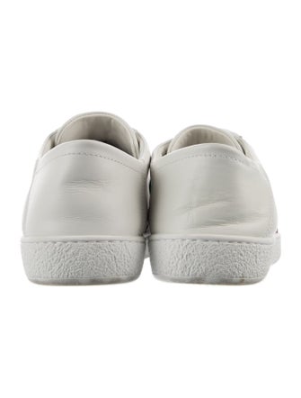 Gucci Web Accent Leather Sneakers