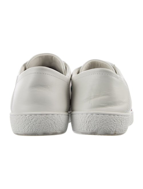 Gucci Web Accent Leather Sneakers