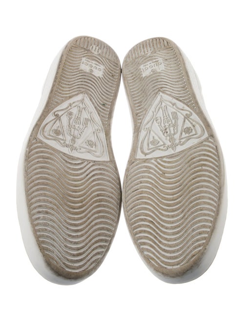 Gucci Web Accent Leather Sneakers