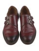 Gucci Bee Accent Leather Monk Straps