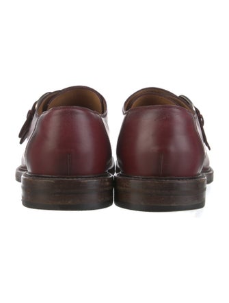Gucci Bee Accent Leather Monk Straps