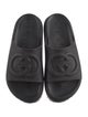 Gucci Interlocking G Logo Rubber Slides