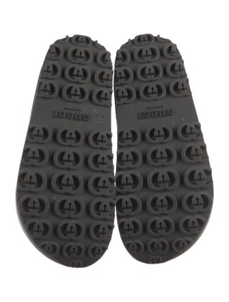 Gucci Interlocking G Logo Rubber Slides