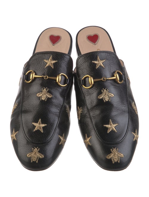 Gucci Horsebit Accent Leather Mules