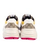 Gucci GG Canvas Leather Trim Embellishment Chunky Sneakers