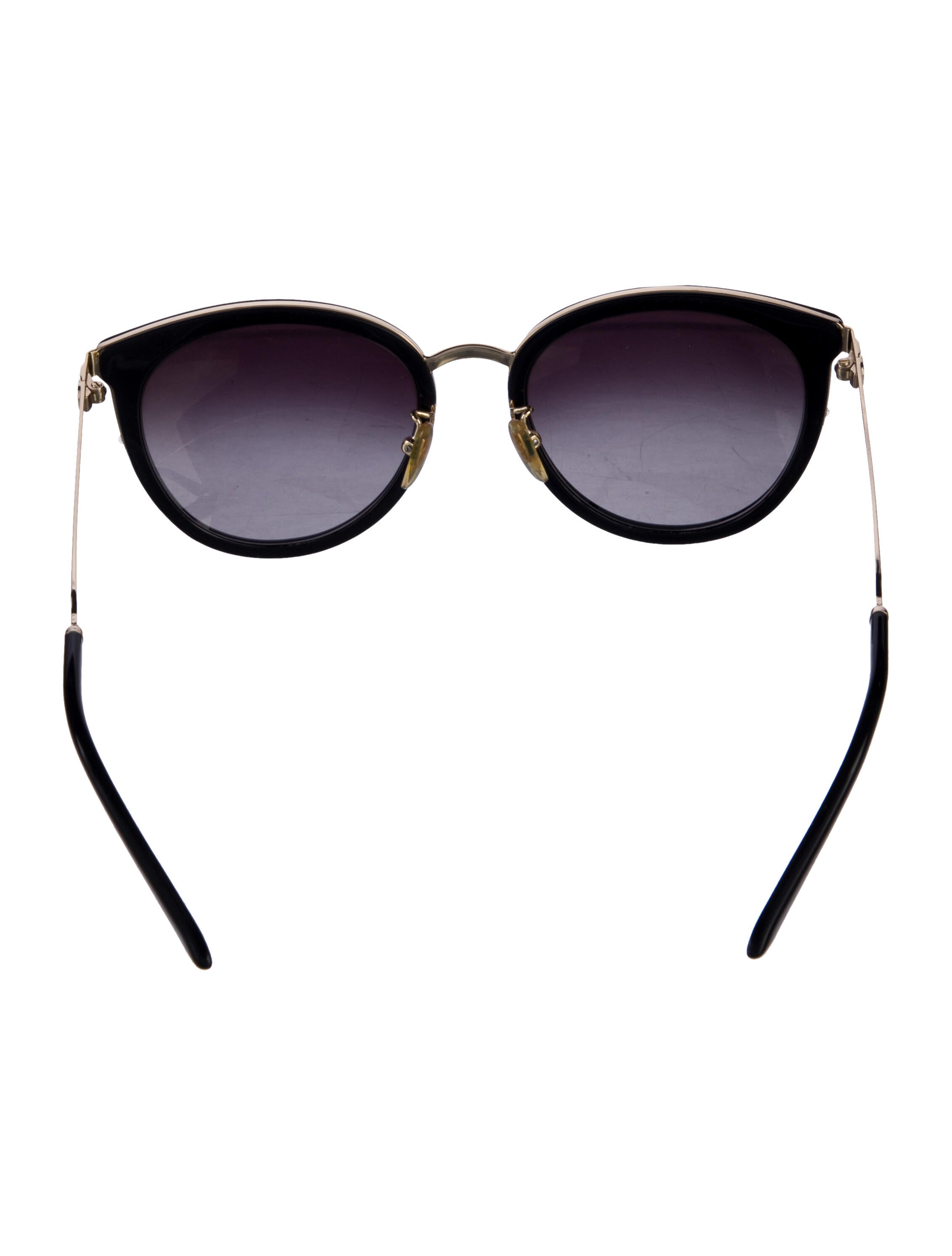 Gucci Web Accent Cat-Eye Sunglasses