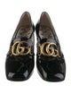Gucci Interlocking G Logo Patent Leather Pumps