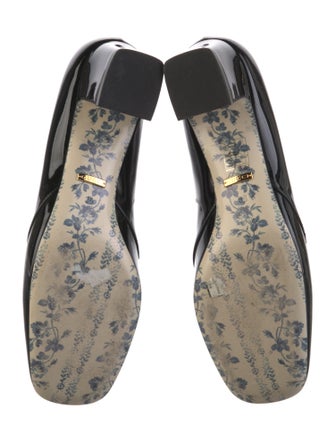 Gucci Interlocking G Logo Patent Leather Pumps