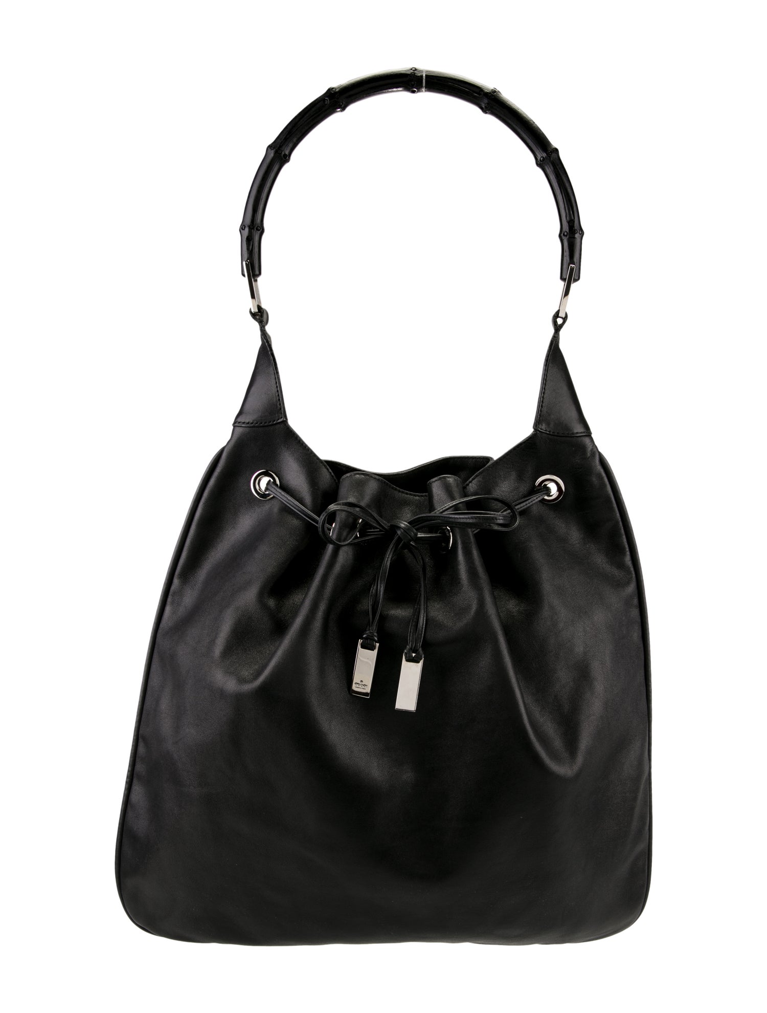 Bamboo handle flap bag／ブラックデニム Bamboo handle flap bag／ブラックデニム Bamboo handle flap