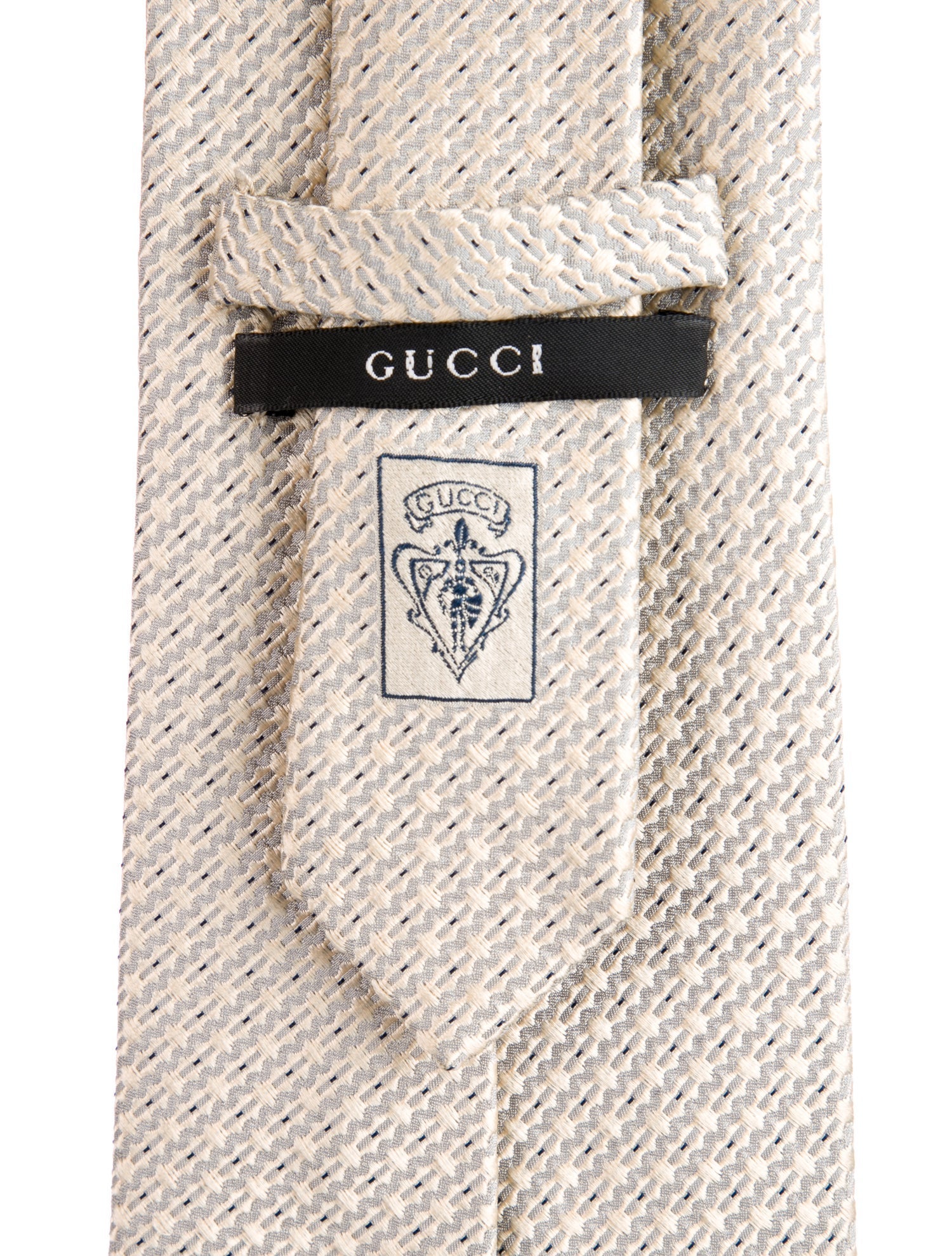 Gucci Pattern Print Silk Tie
