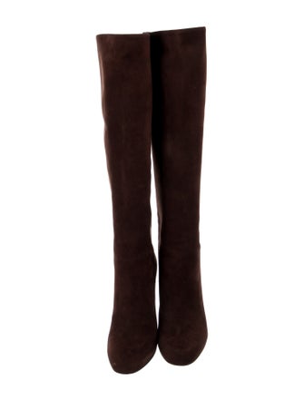 Gucci Suede Studded Accents Boots