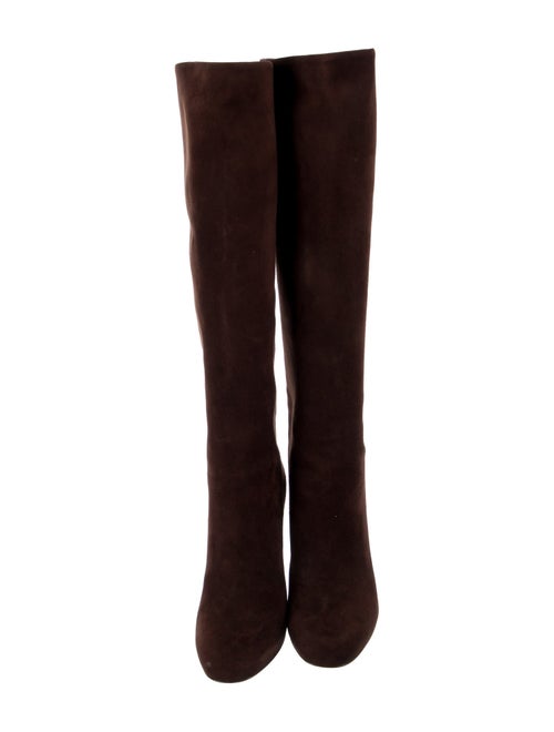 Gucci Suede Studded Accents Boots