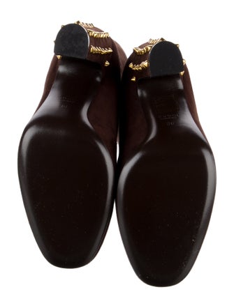 Gucci Suede Studded Accents Boots