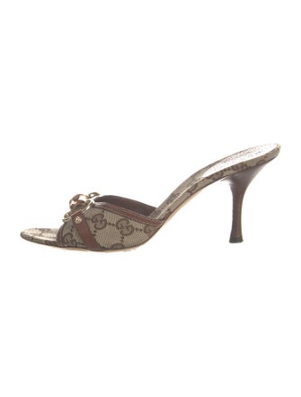 Gucci GG Canvas Canvas Slides