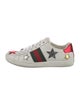 Gucci Web Accent Leather Sneakers
