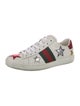 Gucci Web Accent Leather Sneakers
