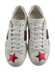 Gucci Web Accent Leather Sneakers