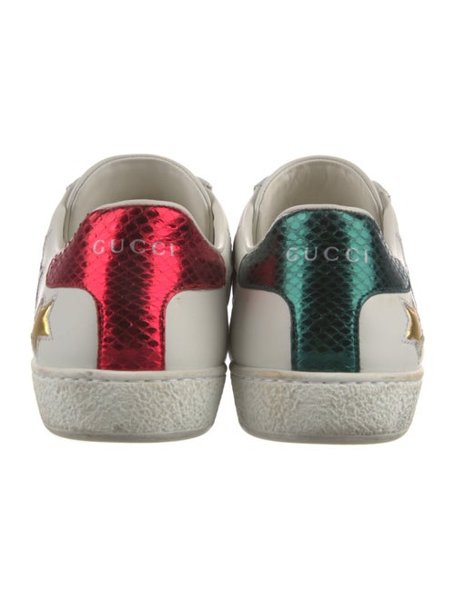 Gucci Web Accent Leather Sneakers