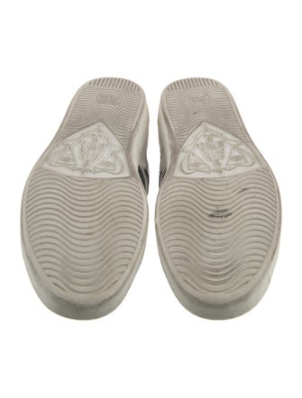 Gucci Web Accent Leather Sneakers