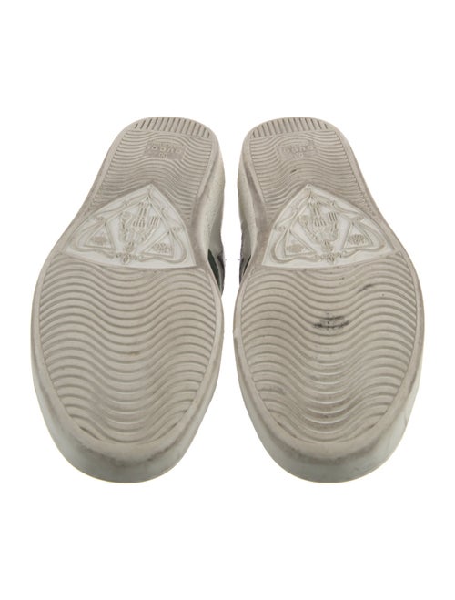 Gucci Web Accent Leather Sneakers