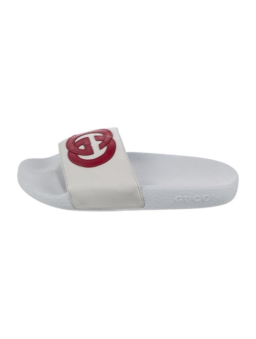 Gucci Interlocking G Logo Leather Slides