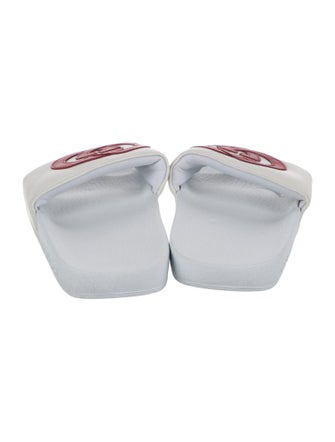 Gucci Interlocking G Logo Leather Slides
