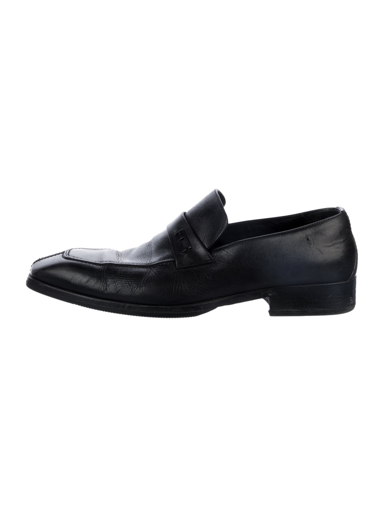 Gucci Horsebit Accent Leather Dress Loafers